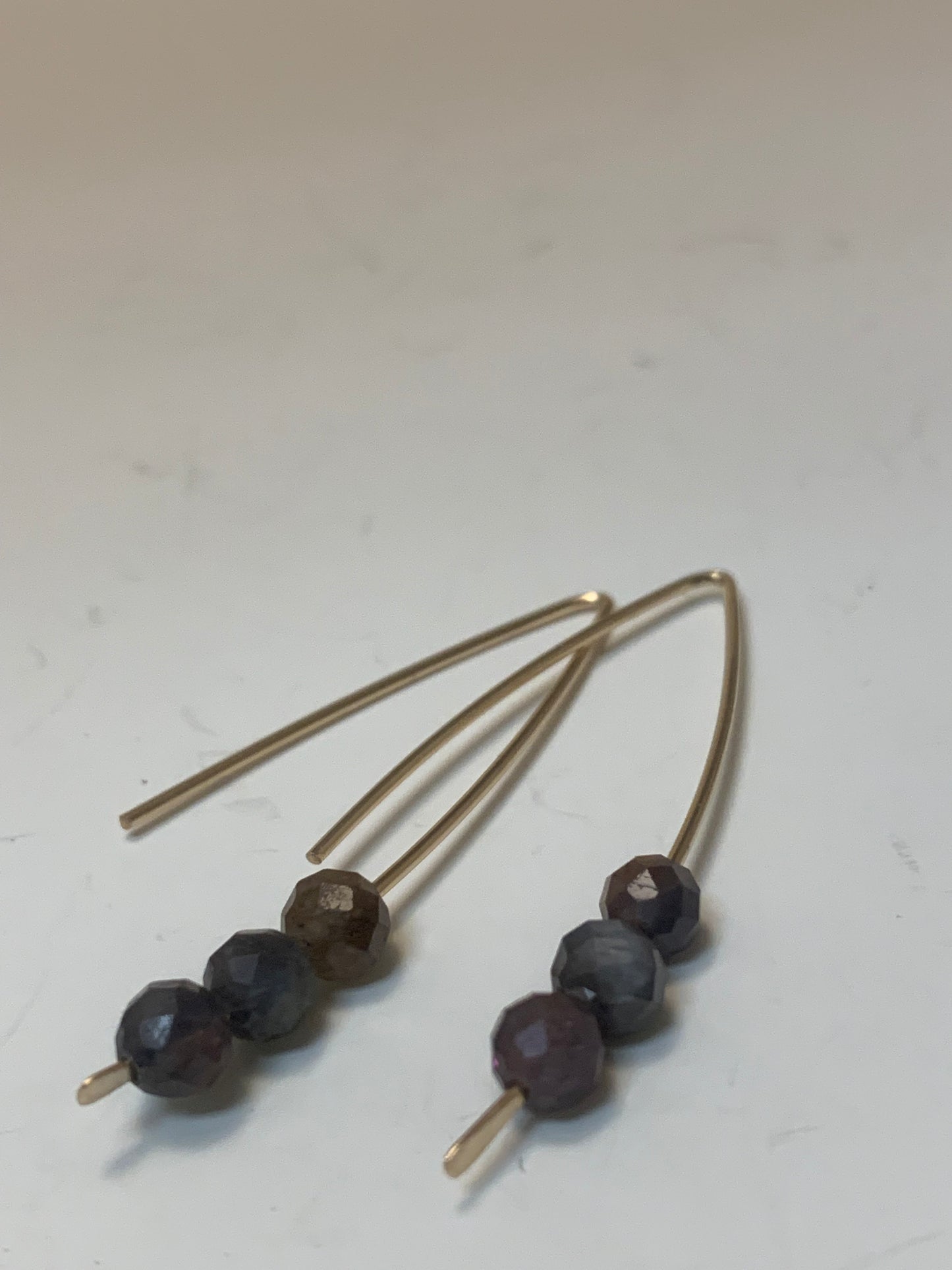 Floating Sapphire Earrings