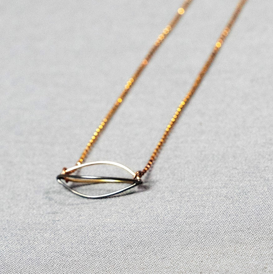 Small Horizontal Petal Necklace